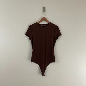 Abercrombie & Fitch Soft Matte Seamless Short Sleeve Bodysuit Size Large